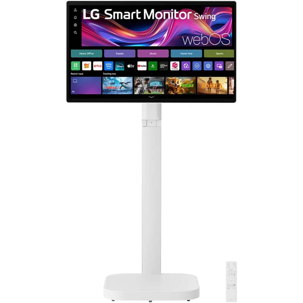 LG 32U889SA-W 4K UHD Touchscreen Smart Monitor, webOS, USB-C & Rolling Stand