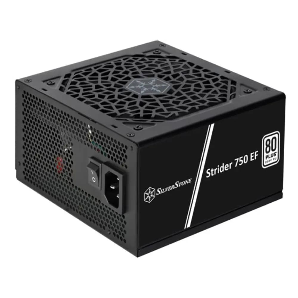 SilverStone Strider 750W Non-Modular Power Supply Black, 80 PLUS Certified, Single +12V Rail, 120mm Silent Fan, 18dBA thumbnail 2