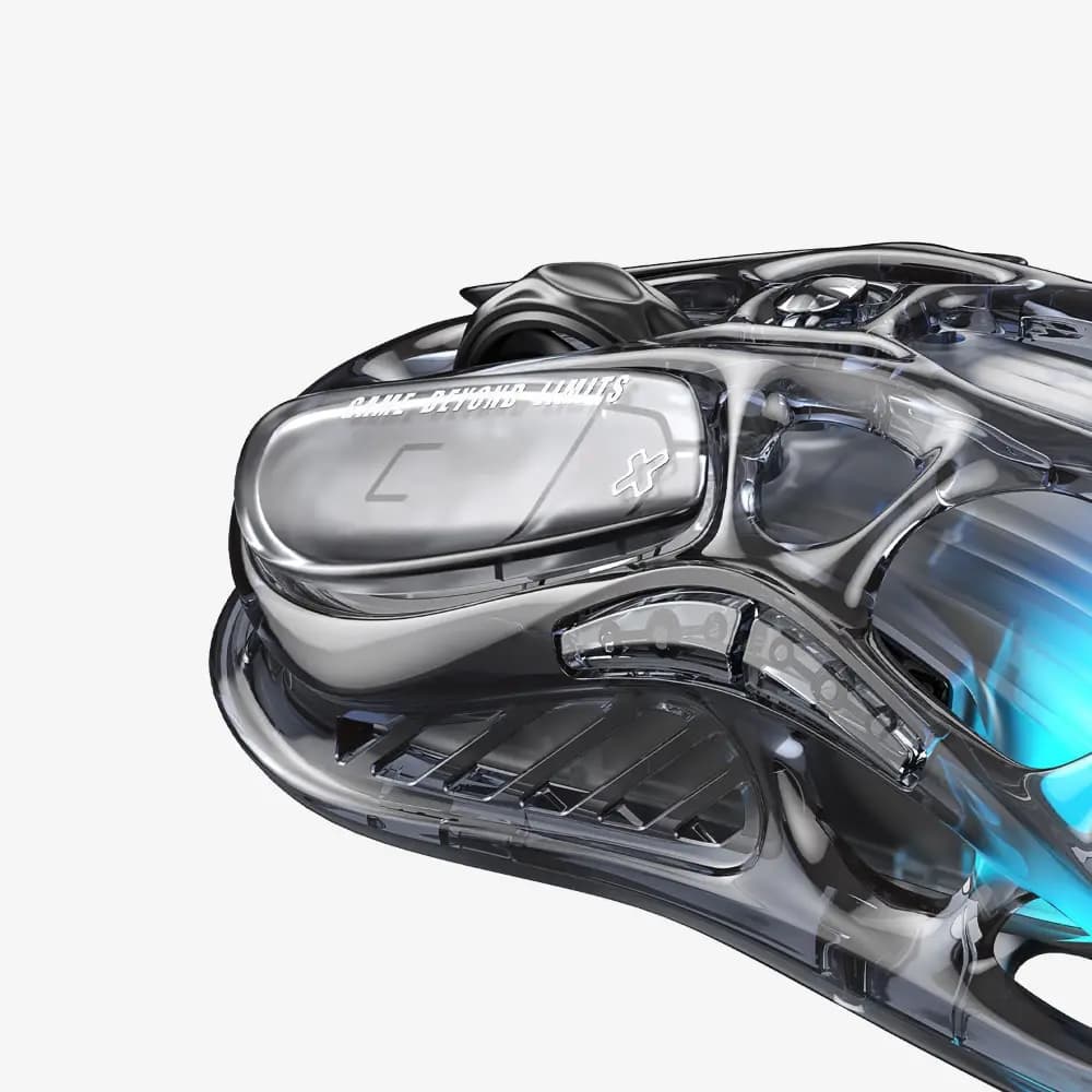 GravaStar Mercury M2 Transparent Black Wireless Gaming Mouse, 26K DPI PAW3395 Sensor, 1KHz Polling Rate, RGB Lighting thumbnail 3