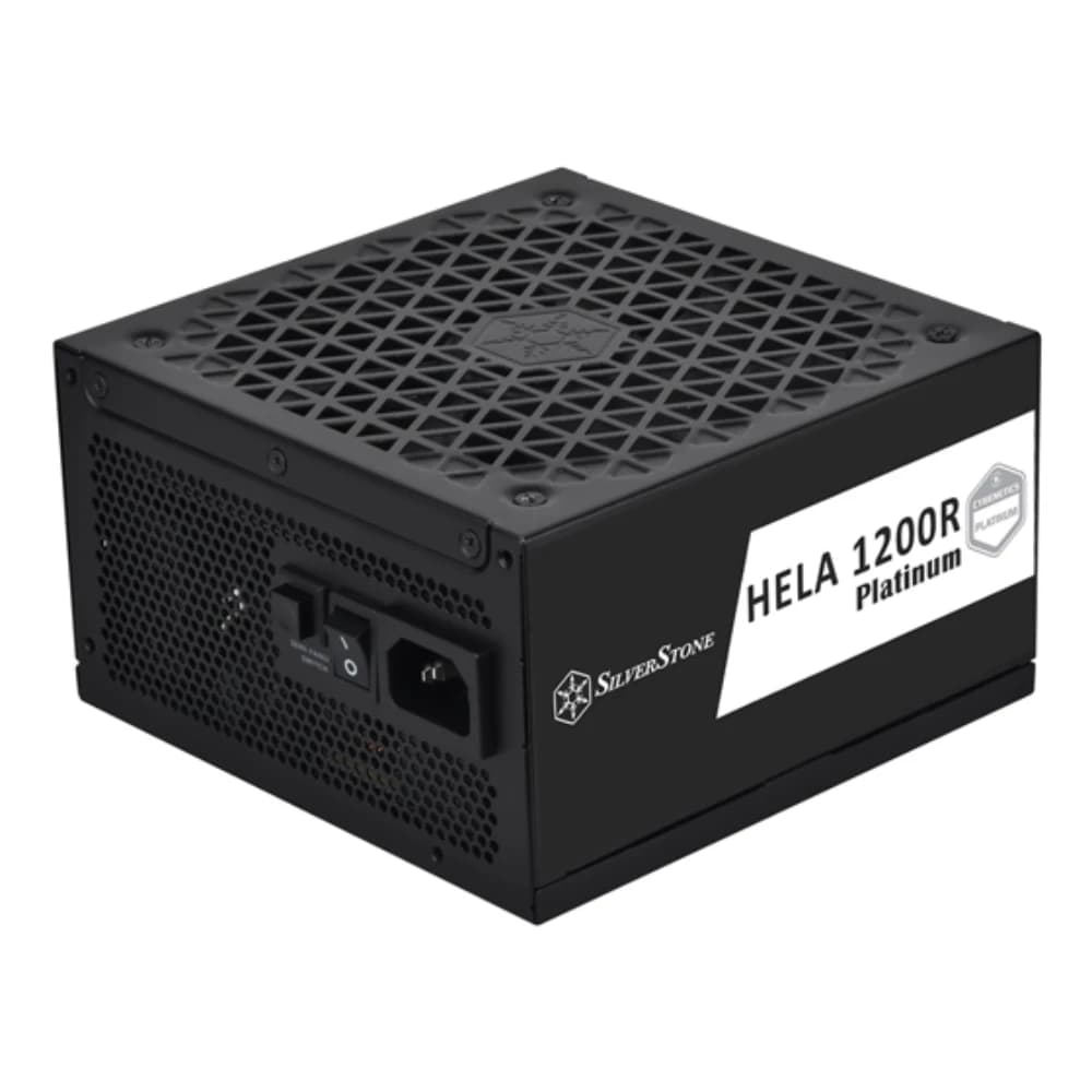 SilverStone HELA 1200R Platinum 1200W Black Fully Modular Power Supply, Cybenetics Platinum, ATX 3.1, PCIe 5.0, 12VHPWR, 135mm FDB Fan