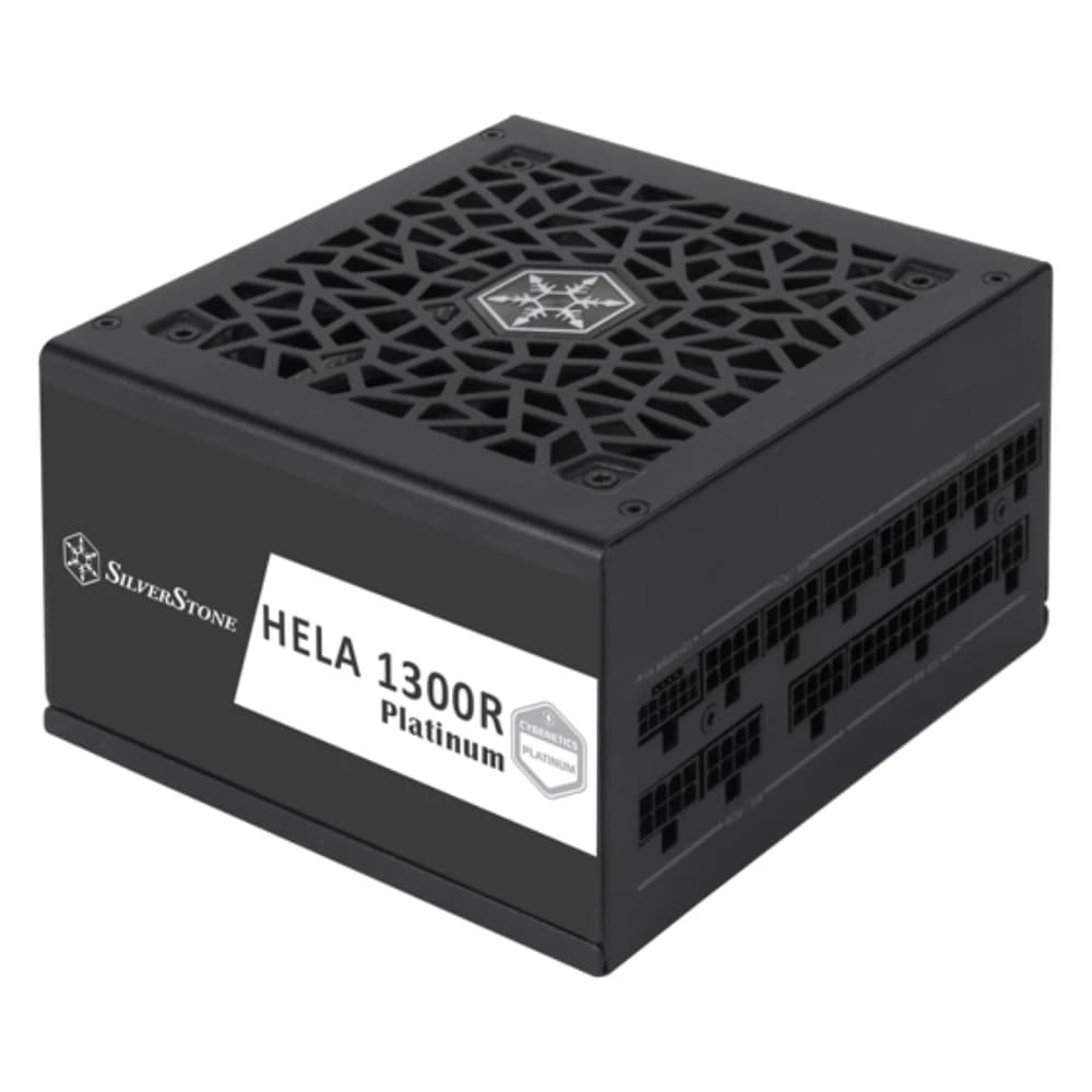 SilverStone HELA 1300R Platinum 1300W Black Fully Modular Power Supply, Cybenetics Platinum, ATX 3.1, PCIe 5.0, 12VHPWR, 120mm FDB Fan