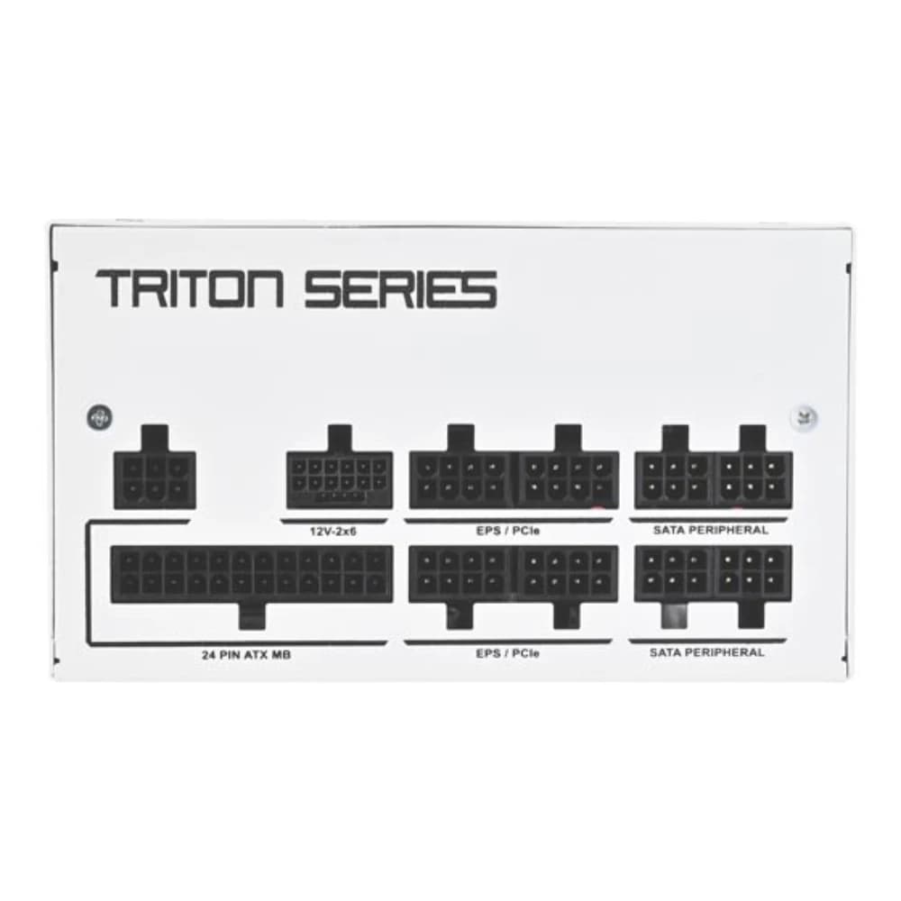 SilverStone Triton 1000Rz 1000W White Fully Modular Power Supply, Cybenetics Gold, ATX 3.1, PCIe 5.0, 12V-2x6 Connector, 120mm FDB Fan thumbnail 4