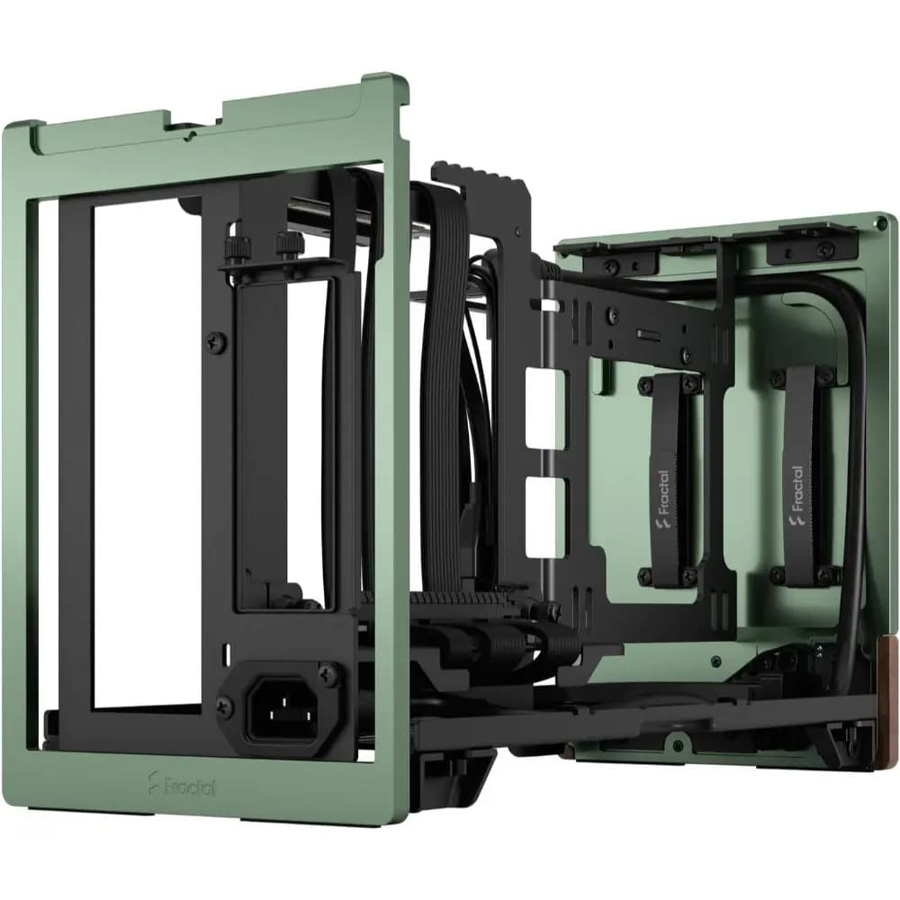 Fractal Design Terra Jade Mini-ITX SFF Gaming Case, SFX PSU Support, 2x 2.5-Inch Drive Mounts, USB-C 20Gbps thumbnail 4