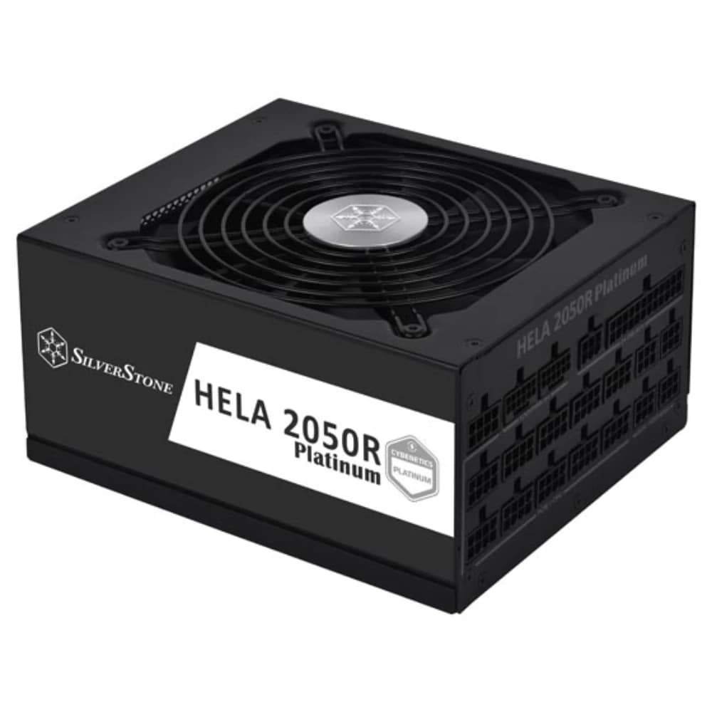 SilverStone HELA 2050R Platinum 2050W Black Fully Modular Power Supply, Cybenetics Platinum, ATX 3.1, PCIe 5.0, 12V-2x6, 135mm Dual Ball Bearing Fan