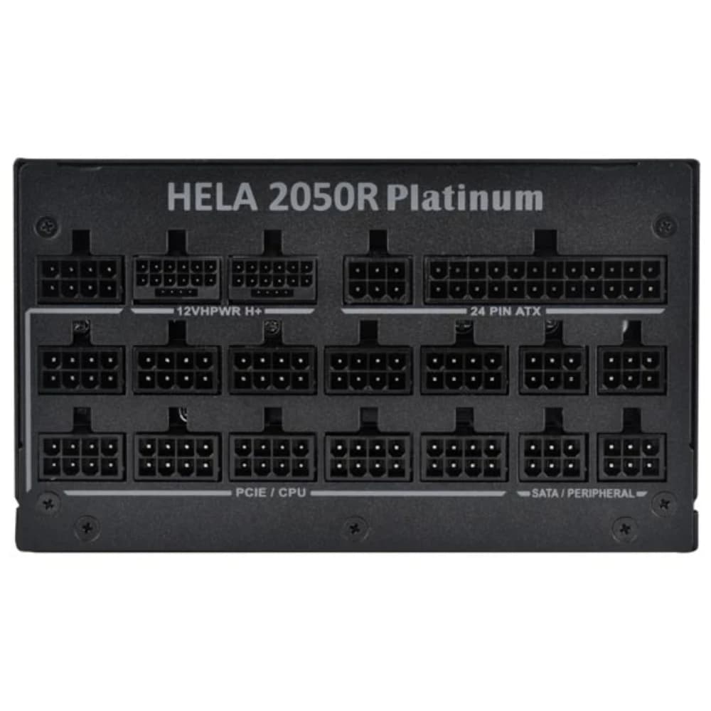 SilverStone HELA 2050R Platinum 2050W Black Fully Modular Power Supply, Cybenetics Platinum, ATX 3.1, PCIe 5.0, 12V-2x6, 135mm Dual Ball Bearing Fan thumbnail 4