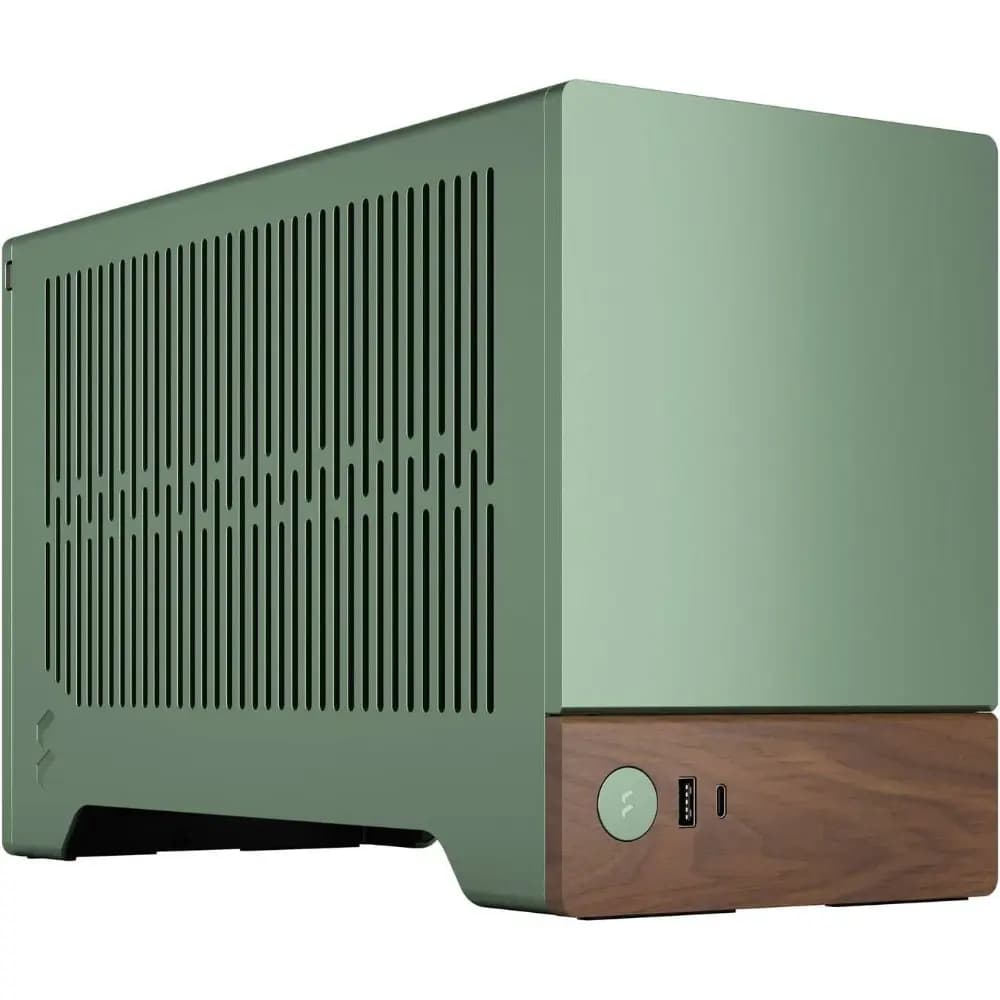 Fractal Design Terra Jade Mini-ITX SFF Gaming Case, SFX PSU Support, 2x 2.5-Inch Drive Mounts, USB-C 20Gbps