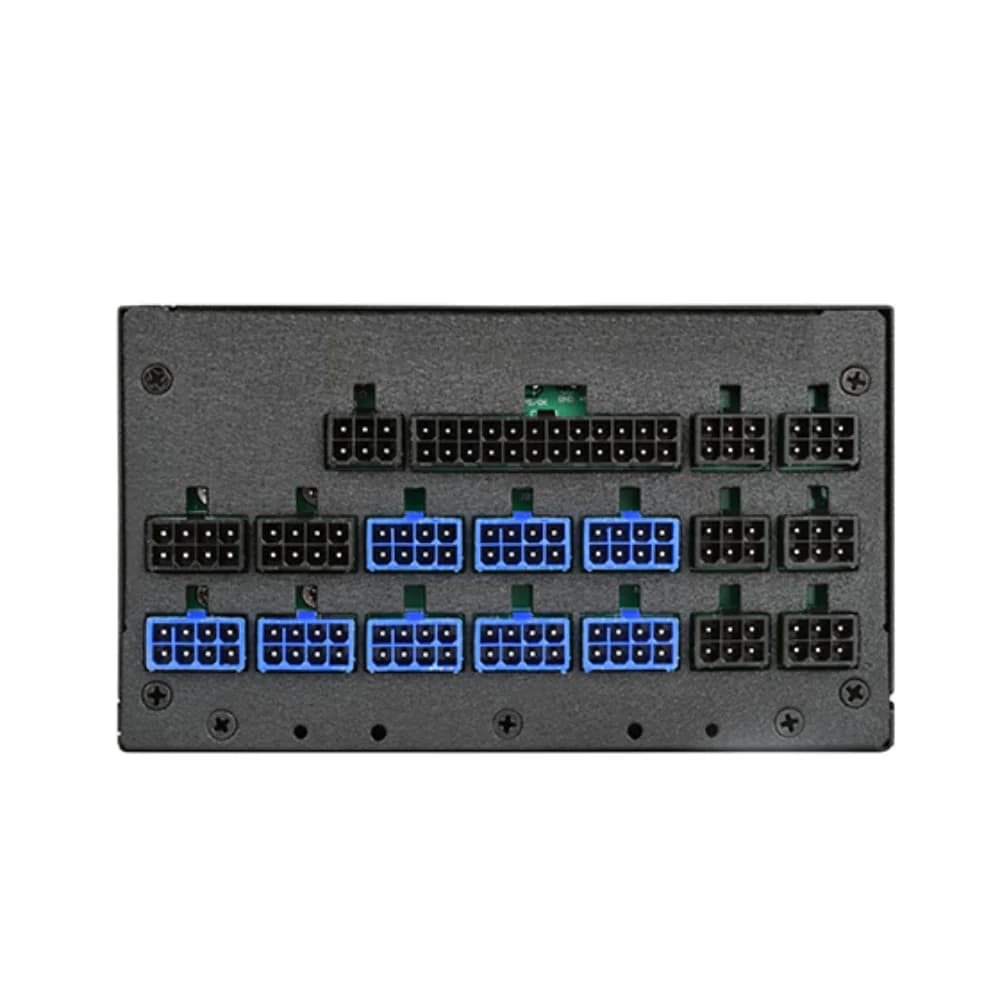 SilverStone Strider Titanium 1500W Black Fully Modular Power Supply, 80 PLUS Titanium, Single +12V Rail, 135mm Semi-Fanless Fan, Japanese Capacitors thumbnail 3