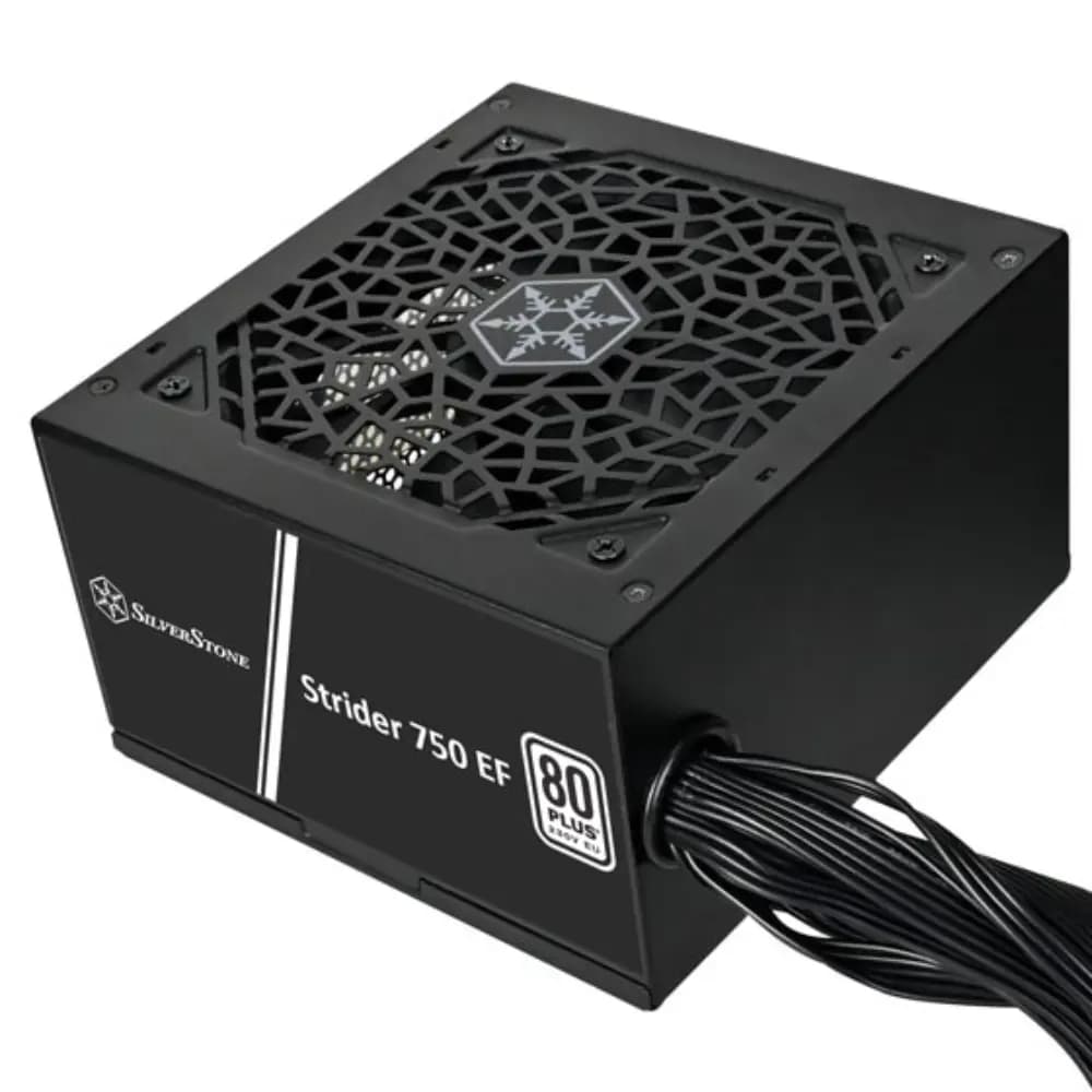 SilverStone Strider 750W Non-Modular Power Supply Black, 80 PLUS Certified, Single +12V Rail, 120mm Silent Fan, 18dBA thumbnail 3