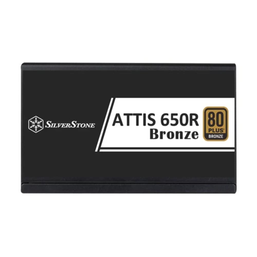 SilverStone ATTIS 650R Bronze 650W Black Non-Modular Power Supply, 80 PLUS Bronze, ATX 3.1, 120mm Silent Fan, Japanese Capacitor thumbnail 3