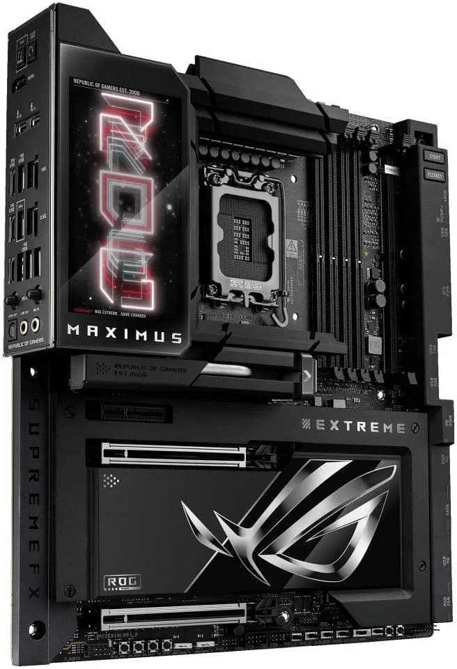 ASUS ROG Maximus Z890 Extreme LGA 1851 ATX Motherboard, Intel Z890 Chipset, 4x DDR5 DIMM Slots, Up to 192GB Max Memory, Wi-Fi 7 & BT 5.4, 2x PCIe 5.0 x16 Slots, 6x M.2 Slots | 90MB1IA0-M0EAY0 thumbnail 4