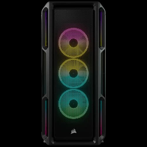 CORSAIR iCUE 5000T RGB Mid-Tower ATX PC Case, Tempered Glass, 360mm Radiator, 3x120mm Fan Included, 7 + 2 Vertical Expansion Slots thumbnail 2