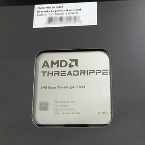 AMD Ryzen Threadripper 7980X Processor,  64 Cores, 128 Threads,  256MB L3 Cache, Precision Boost 2 Technology thumbnail 2
