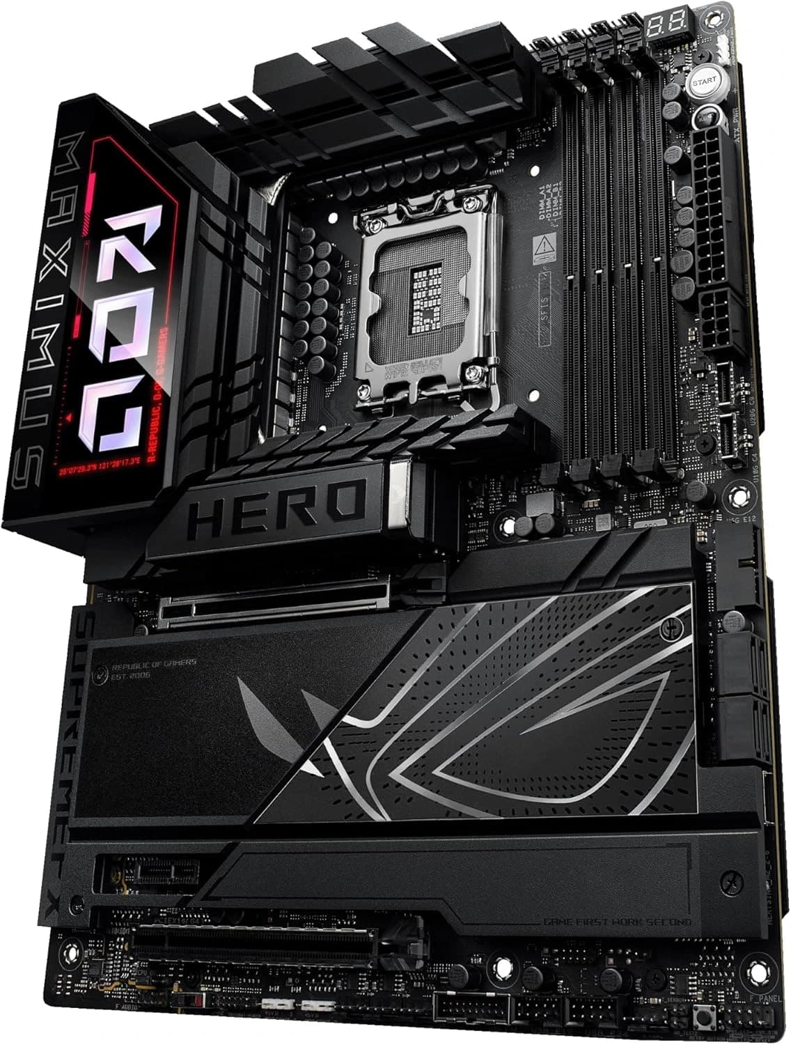 ASUS ROG MAXIMUS Z890 HERO DDR5 LGA 1851 ATX Motherboard - Black | 90MB1ID0-M0EAY02 thumbnail 3