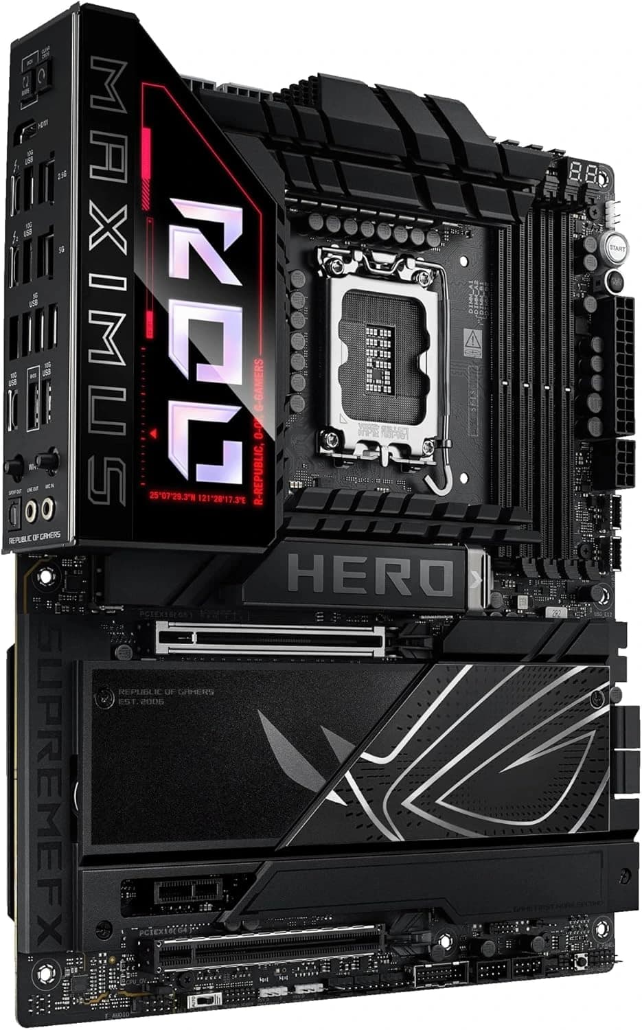 ASUS ROG MAXIMUS Z890 HERO DDR5 LGA 1851 ATX Motherboard - Black | 90MB1ID0-M0EAY02 thumbnail 2