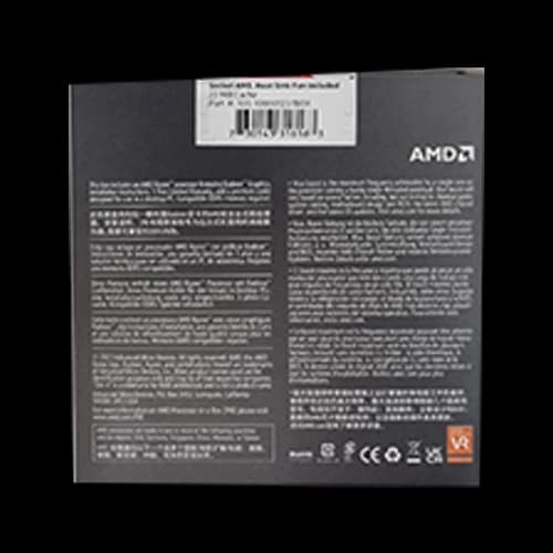AMD Ryzen 5 8600G Desktop Processor, 6 Cores & 12 Threads, 16MB L3 Cache, Up to 5.0GHz Max. Boost Clock, 65W Default TDP, AM5 CPU Socket thumbnail 4