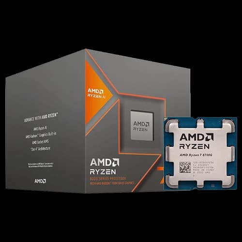 AMD Ryzen 7 8700G  8 Cores 16 Threads Desktop Processor, Up to 5.1GHz Max. Boost Clock, 4.2GHz Base Clock, AM5 CPU Socket, 22MB Cache