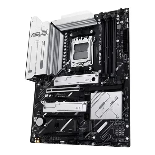 ASUS PRIME X870-P WIFI ATX Motherboard, AMD X870 Chipset, 4x DIMM DDR5 Slots, 192GB Max Memory, Realtek 2.5Gb Ethernet, 4x M.2 Slots, 1x PCIe 5.0 x16, 2x PCIe 4.0 x16, WiFi 6E, BT 5.4, HDMI 2.1 | 90MB1IS0-M0EAY0 thumbnail 3