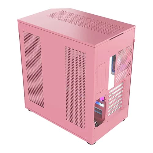 Acegeek Icecube Pink Computer Case, CPU Cooler Height 165mm, ATX/M-ATX/ITX, I/O Ports, HDD/SSD thumbnail 4