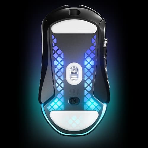 SteelSeries Aerox 9 Wireless Gaming Mouse, Ultra Lightweight Super-Fast MOBA/MMO, AquaBarrier, 18-button programmable layout, Bluetooth 5.0, 3 RGB Zone, 180H Battery Life, USB-C, Onyx thumbnail 5