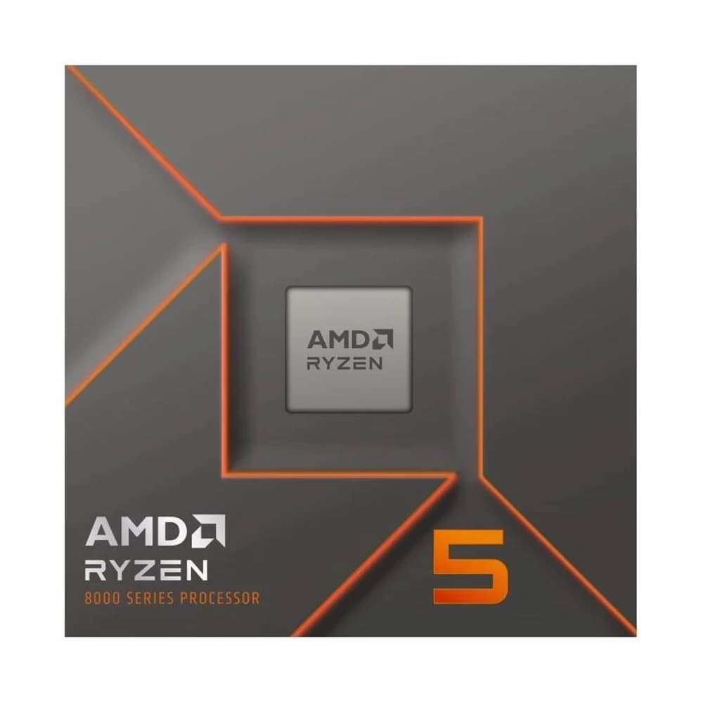 AMD Ryzen 5 8400F AM5 Desktop Processor, 6 Cores & 12 Threads, 4.7 GHz Max Boost Clock, 6MB L2 & 16MB L3 Cache, DDR5-5200 Memory, Zen 4 Architecture, Includes Wraith Stealth Cooler