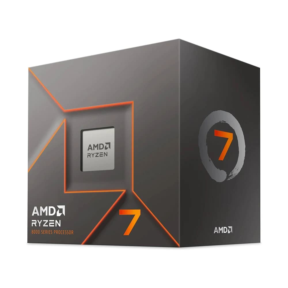 AMD Ryzen 7 8700F AM5 CPU Processor, 8 Cores & 16 Threads, 5 GHz Max Boost Clock, 8MB L2 & 16MB L3 Cache, Zen 4 Architecture, DDR5-5200 Memory, Includes Wraith Stealth Cooler thumbnail 3