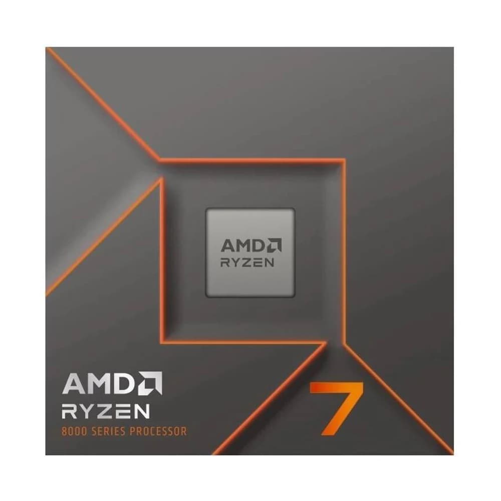 AMD Ryzen 7 8700F AM5 CPU Processor, 8 Cores & 16 Threads, 5 GHz Max Boost Clock, 8MB L2 & 16MB L3 Cache, Zen 4 Architecture, DDR5-5200 Memory, Includes Wraith Stealth Cooler