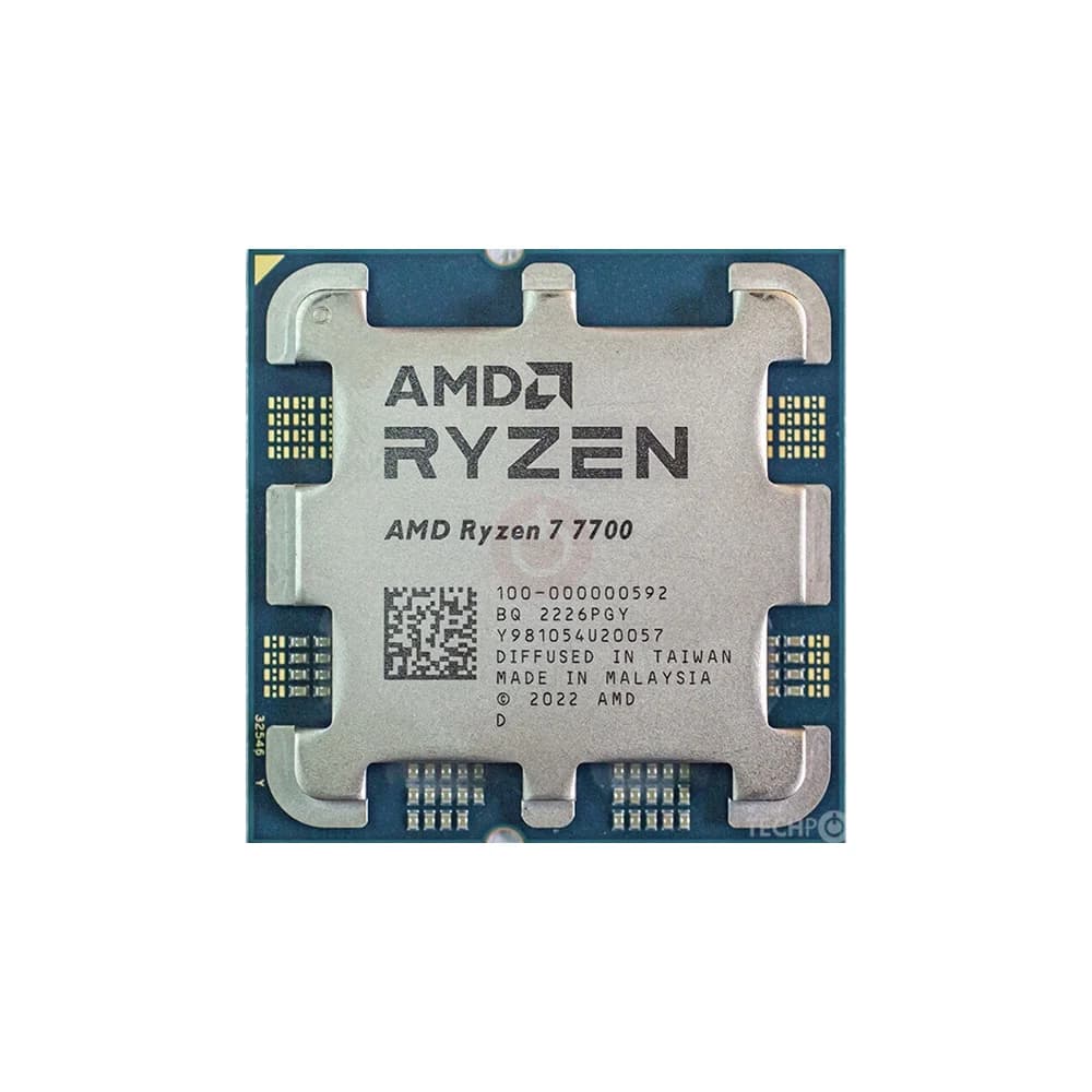AMD Ryzen7 7700 Tray Gaming Processor, Zen 4, Cores 8, Threads 16, Base Clock 3.8GHz, DDR5, Multithreading (SMT)