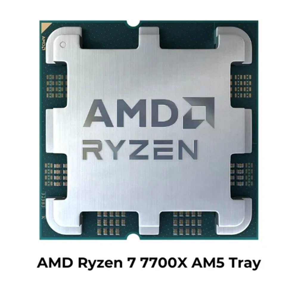 AMD Ryzen7 7700X Tray Desktop Processor, Zen 4, Cores 8, Threads 16, Base Clock 4.5GHz, DDR5, Multithreading (SMT)
