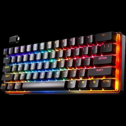 SteelSeries Apex Pro Mini Wireless Gaming Keyboard, Infinitely Customizable, Untethered Speed, 11x Faster Response Time, OmniPoint 2.0 Adjustable HyperMagnetic Switches thumbnail 2