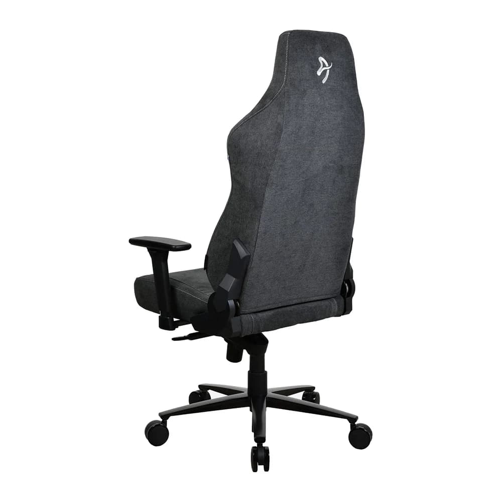 Arozzi Vernazza Gaming Chair Dark Gray, Soft Fabric Material, 3D Armrests, Rocking & Lock-Tilt Function, Adjustable Height & Backrest thumbnail 4