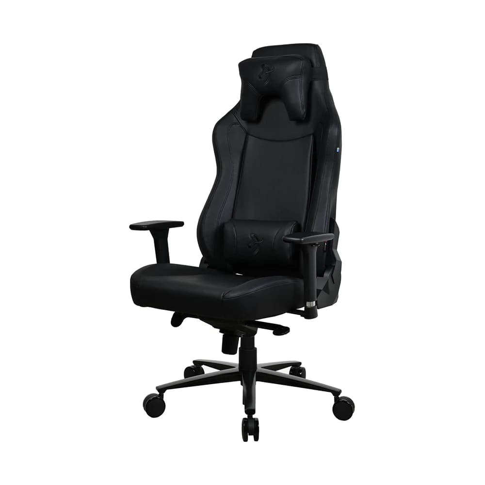 Arozzi Vernazza Gaming Chair Pure Black, Soft PU Material, 3D Armrests, Rocking & Lock-Tilt Function, Adjustable Height & Backrest, XL Size thumbnail 2