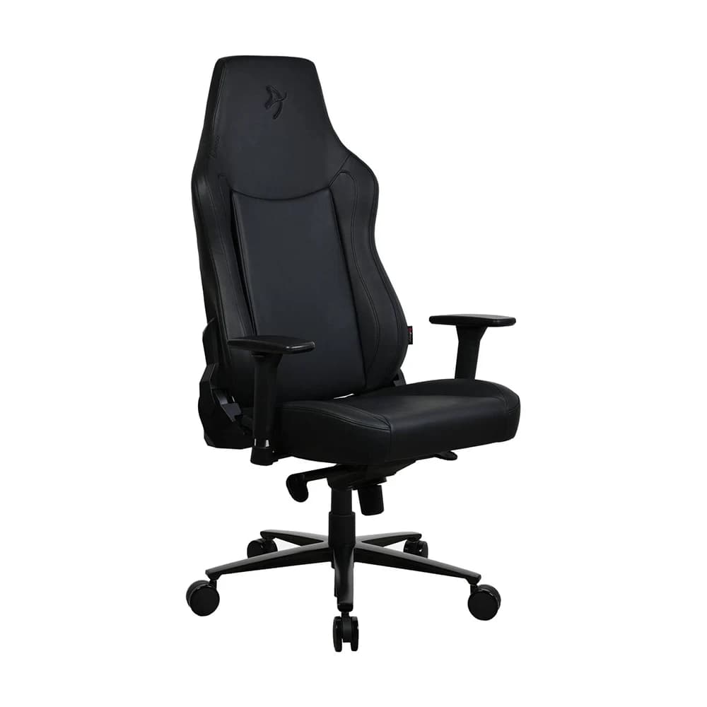 Arozzi Vernazza Gaming Chair Pure Black, Soft PU Material, 3D Armrests, Rocking & Lock-Tilt Function, Adjustable Height & Backrest, XL Size thumbnail 3