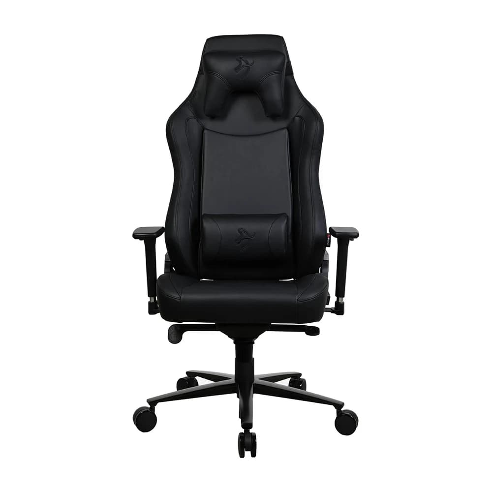 Arozzi Vernazza Gaming Chair Pure Black, Soft PU Material, 3D Armrests, Rocking & Lock-Tilt Function, Adjustable Height & Backrest, XL Size