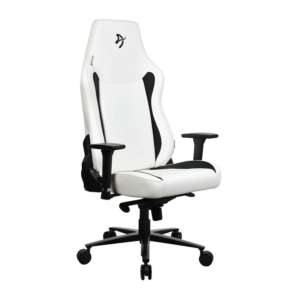 Arozzi Vernazza Gaming Chair White, Soft PU Material, 3D Armrests, Rocking & Lock-Tilt Function, Adjustable Height & Backrest thumbnail 2