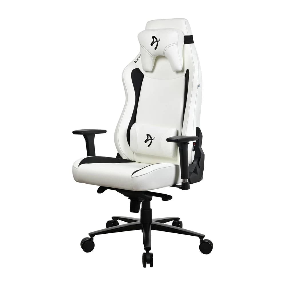 Arozzi Vernazza Gaming Chair White, Soft PU Material, 3D Armrests, Rocking & Lock-Tilt Function, Adjustable Height & Backrest thumbnail 3