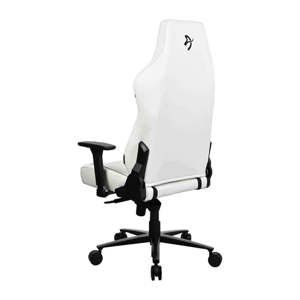 Arozzi Vernazza Gaming Chair White, Soft PU Material, 3D Armrests, Rocking & Lock-Tilt Function, Adjustable Height & Backrest thumbnail 4