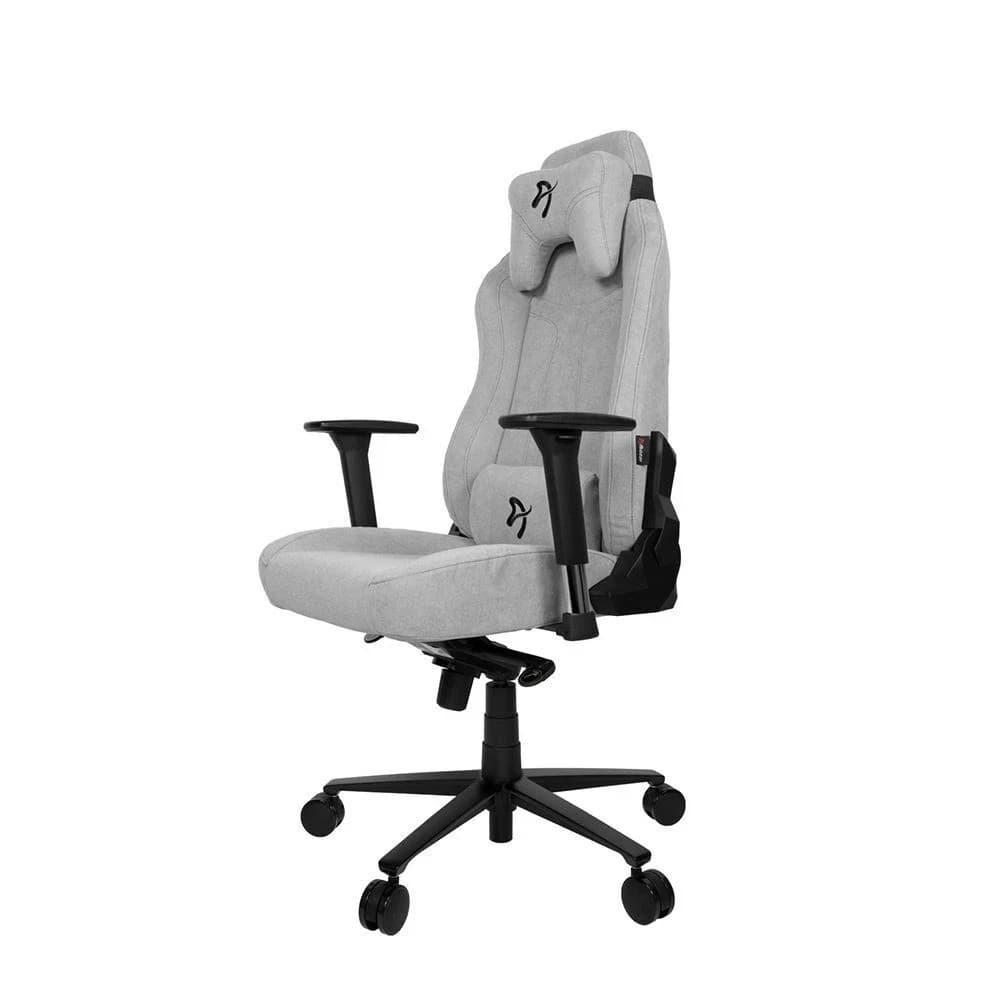 Arozzi Vernazza Light Gray Gaming Chair, Soft Fabric Material, 3D Armrests, Rocking & Lock-Tilt Function, Adjustable Height & Backrest thumbnail 2