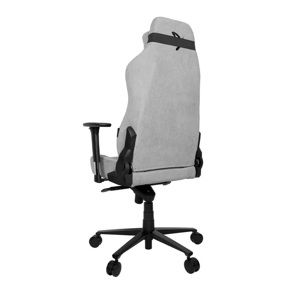 Arozzi Vernazza Light Gray Gaming Chair, Soft Fabric Material, 3D Armrests, Rocking & Lock-Tilt Function, Adjustable Height & Backrest thumbnail 4