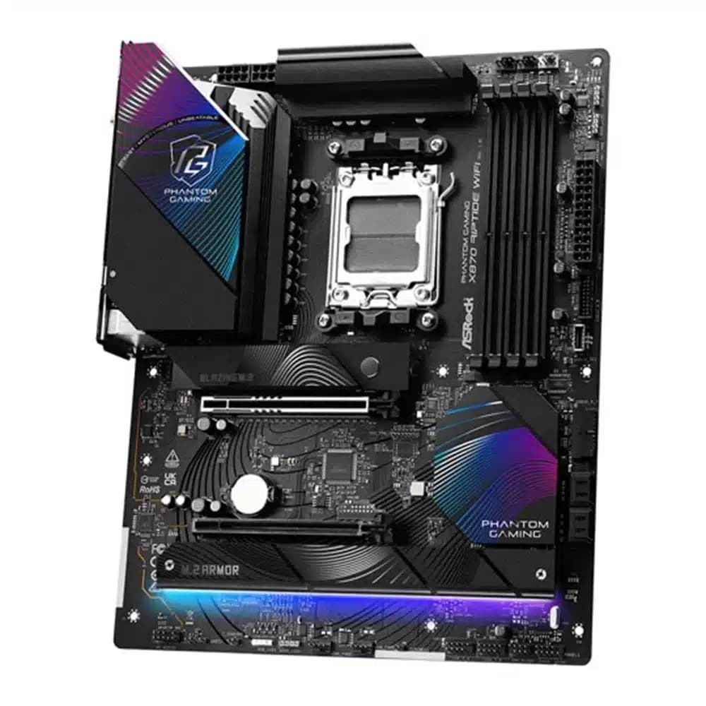 ASRock X870 Riptide WiFi Motherboard, AMD X870 Chipset, 256GB DDR5, ATX Form Factor, PCIe 5.0 thumbnail 3