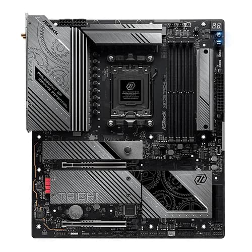 ASRock X870E Taichi Lite AMD Motherboard, AMD X870E Chipset, 4x DDR5 DIMM Slots, 256GB Memory, 2x PCIe 5.0 x16 Slots, EATX Form Factor thumbnail 2