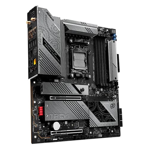 ASRock X870E Taichi Lite AMD Motherboard, AMD X870E Chipset, 4x DDR5 DIMM Slots, 256GB Memory, 2x PCIe 5.0 x16 Slots, EATX Form Factor thumbnail 3