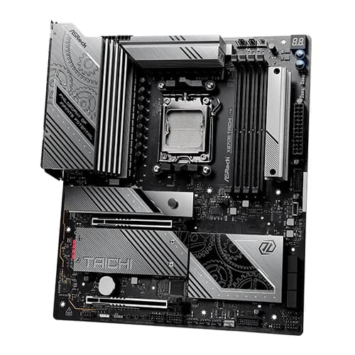ASRock X870E Taichi Lite AMD Motherboard, AMD X870E Chipset, 4x DDR5 DIMM Slots, 256GB Memory, 2x PCIe 5.0 x16 Slots, EATX Form Factor thumbnail 4