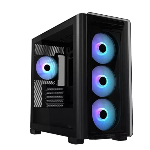 ASUS A23 PLUS ARGB Black Case, Micro-ATX Mini-ITX, 1 x 2.5" Bay 2 x 2.5"/3.5" Combo Bay, 165mm Maximum CPU Cooler Height, Front I/O Port | 90DC00K0-B19010