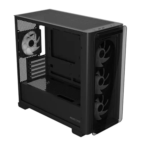 ASUS A23 PLUS ARGB Black Case, Micro-ATX Mini-ITX, 1 x 2.5" Bay 2 x 2.5"/3.5" Combo Bay, 165mm Maximum CPU Cooler Height, Front I/O Port | 90DC00K0-B19010 thumbnail 3