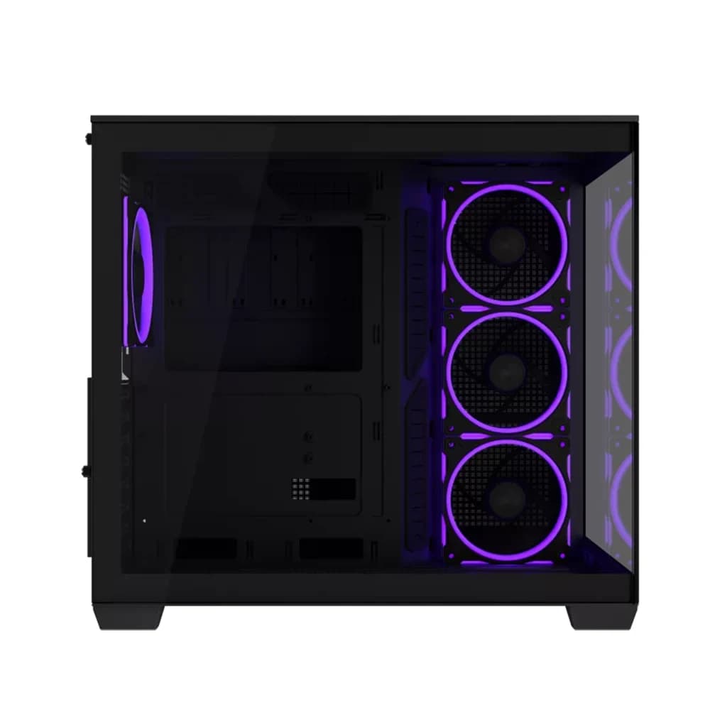 ASUS A32 PLUS ATX Computer Case Black, 4x Pre-Installed aRGB Fans, Up to 360mm Radiator & 10x 120mm Fan Support, 270° Panoramic View, Detach Side Panels thumbnail 4
