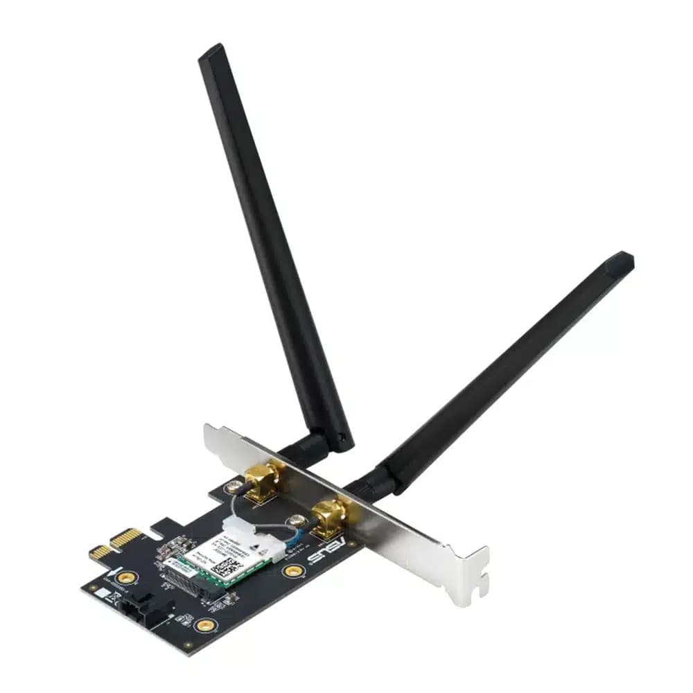 ASUS PCE-BE6500 WiFi 7 PCI-E Adapter, 2 External Antennas, Supporting 6GHz Band, 4096-QAM, Bluetooth 5.4, WPA3 Network Security thumbnail 3
