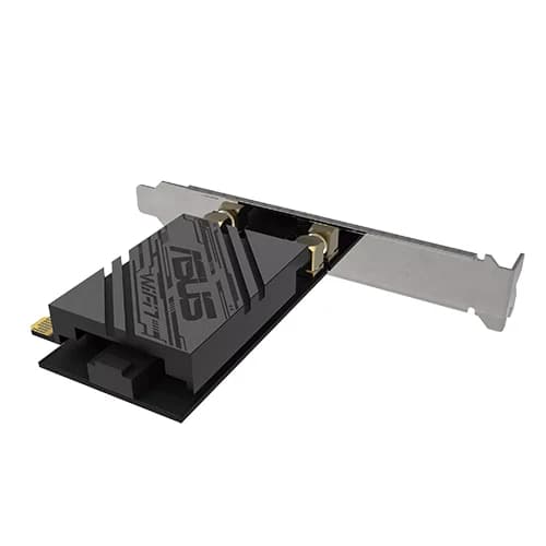 ASUS PCE-BE92BT Adapter, WiFi 7 PCI-E, 2 External Antennas, Magnetized Base, Supporting 6ghz Band, Bluetooth 5.4, Only Compatible With Intel Motherboards thumbnail 3