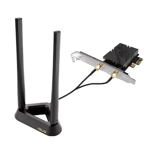 ASUS PCE-BE92BT Adapter, WiFi 7 PCI-E, 2 External Antennas, Magnetized Base, Supporting 6ghz Band, Bluetooth 5.4, Only Compatible With Intel Motherboards thumbnail 4