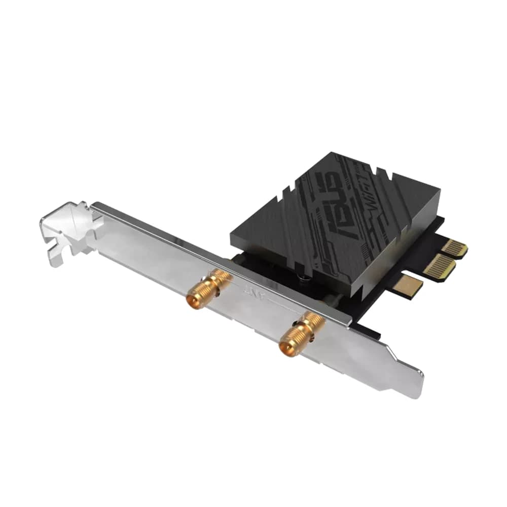 ASUS PCE-BE92BT WiFi 7 PCI-E Adapter, 2 External Antennas, Magnetized Base, Supporting 6GHz Band, 320MHz, Bluetooth 5.4, WPA3 Network Security, Only Compatible with lntel Motherboards thumbnail 2