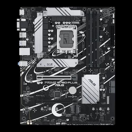 ASUS PRIME B760-PLUS Motherboard, LGA 1700, PCIe 5.0, three PCIe 4.0 M.2 slots, DDR5, Realtek 2.5Gb Ethernet, SATA 6 Gbps, USB 3.2 Gen 2x2 Type-C, Thunderbolt (USB4) support, Aura Sync | 90MB1EF0-M0EAY0 thumbnail 2